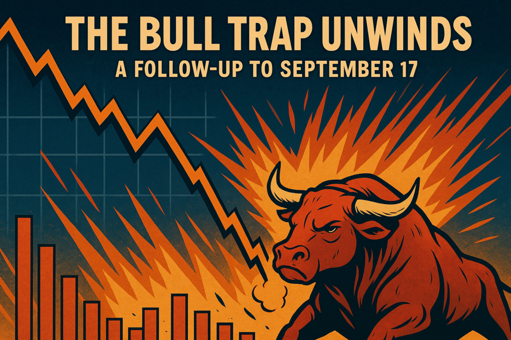 20250919_2034_Crypto Bull Trap_simple_compose_01k5hkyns1f138qjefta8scjgq The Crypto Bull Trap of September 2025: A Tough Lesson for Retail Traders.