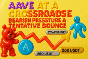AAVE Navigates Treacherous Waters as Bearish Tide Clashes with a Fragile Bounce