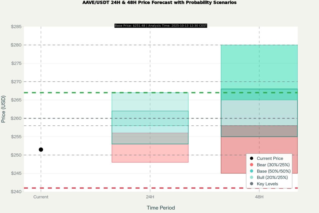 AAVE Bulls Fight Back: Critical $260 Test Ahead (20251014 PM) 