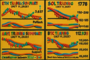 AAVE , BTC, ETH , SOL / USDT – UPDATE – 2025 10 11 – AM