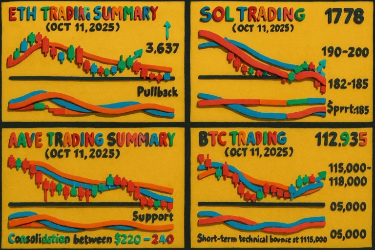AAVE , BTC, ETH , SOL / USDT – UPDATE – 2025 10 11 – AM