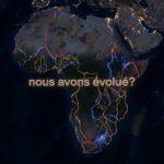 Carte nocturne de l’Afrique avec réseaux lumineux