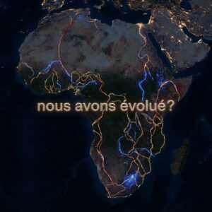 Carte nocturne de l’Afrique avec réseaux lumineux