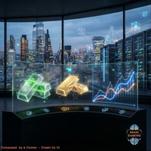Holographic gold and uranium bars with rising graph