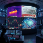 High-tech control room with global crisis news screens