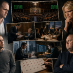 Montage politique avec réunions et vote au parlement