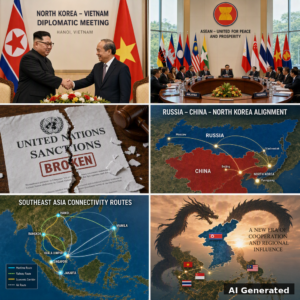 AI Generated cover image: North Korea quietly turns sanctions pressure into Southeast Asian leverage
