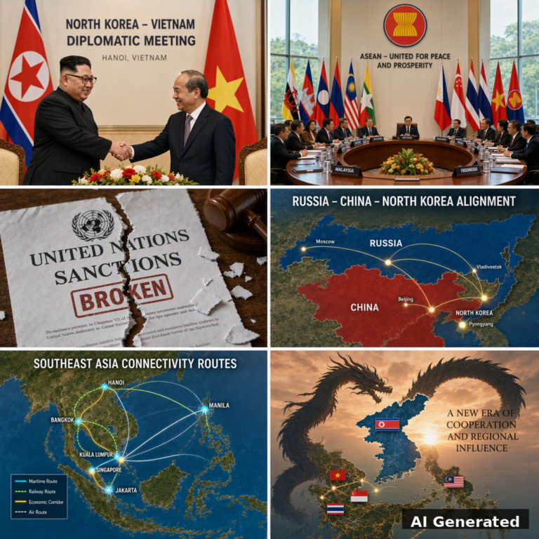 AI Generated cover image: North Korea quietly turns sanctions pressure into Southeast Asian leverage
