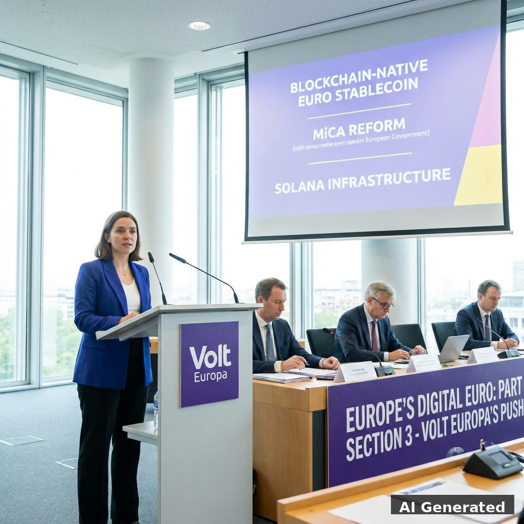 Volt Europa blockchain-native euro policy advocacy