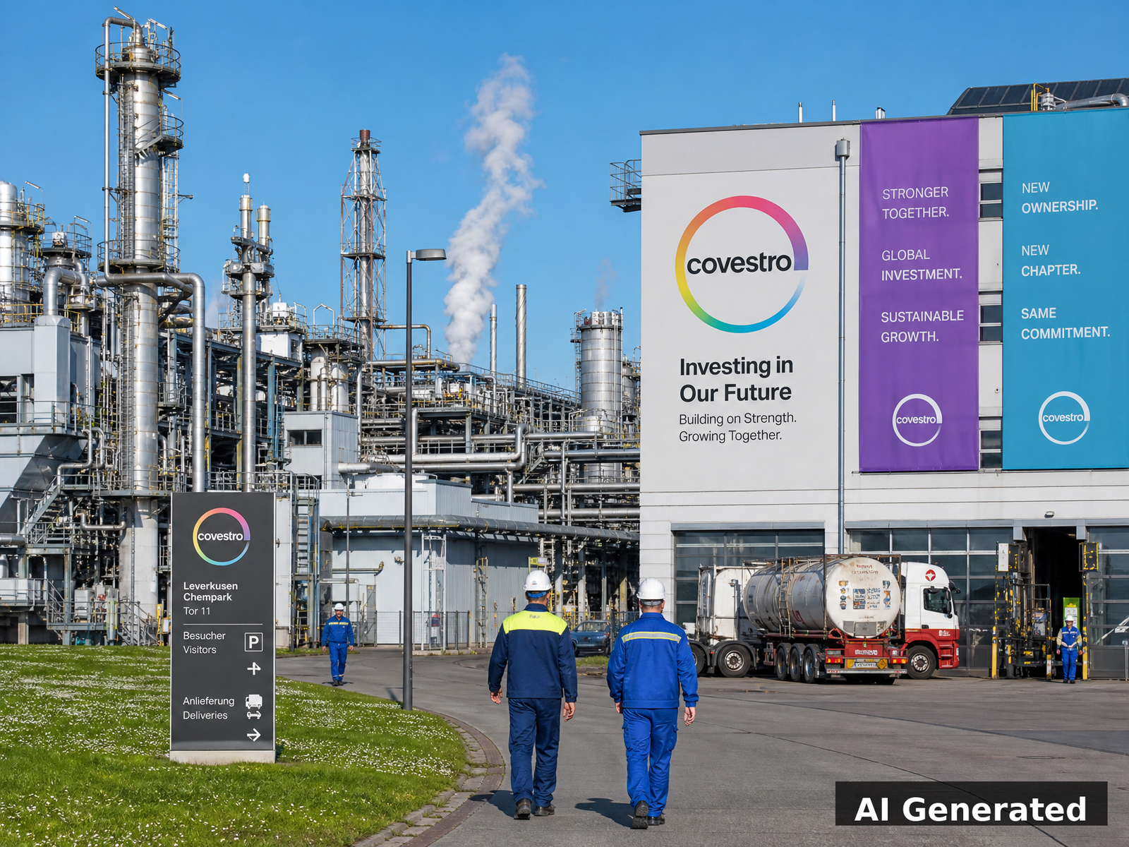 Thriving German chemical plant with foreign investment