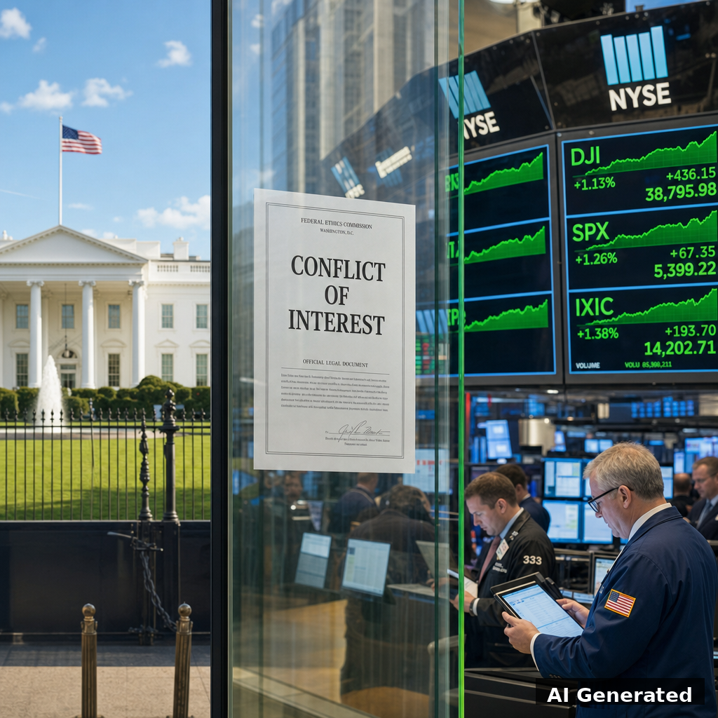 White House and Wall Street connection representing conflict of interest