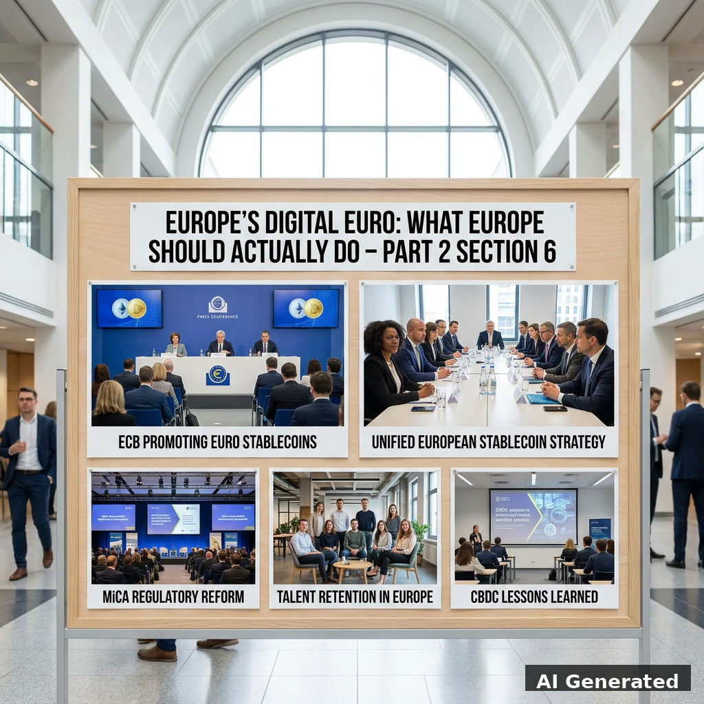 Euro stablecoin strategy, MiCA reform, and talent retention