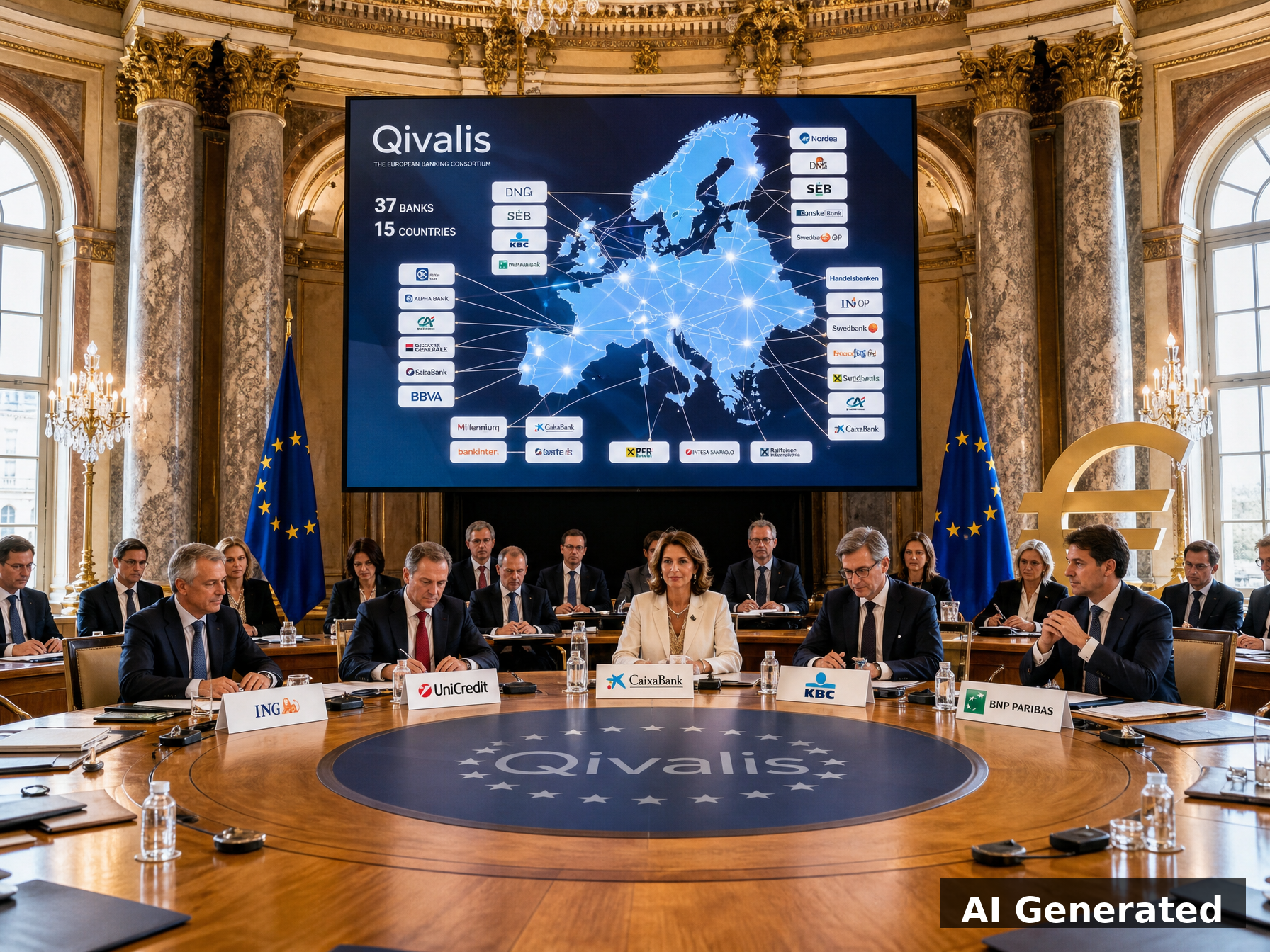 Qivalis European banking consortium euro stablecoin launch