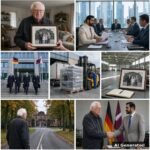 Généré par IA : image principale en collage — vente d'entreprises industrielles allemandes, succession, capital-investissement, contrôle des investissements
