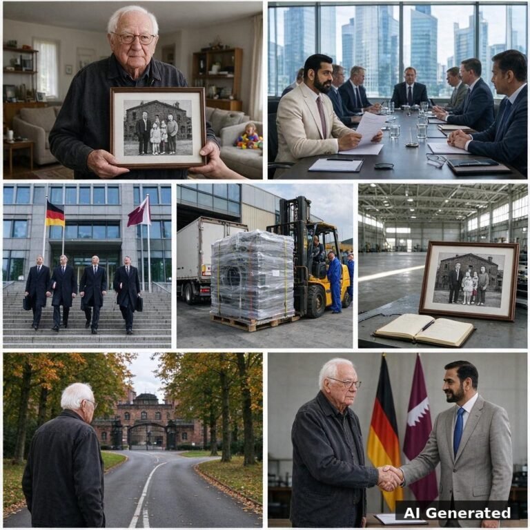 Généré par IA : image principale en collage — vente d'entreprises industrielles allemandes, succession, capital-investissement, contrôle des investissements