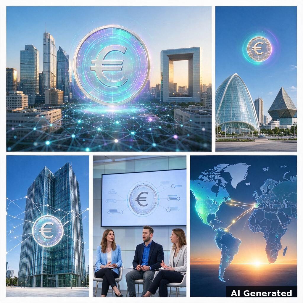 AI generated collage: l'euro numérique de l'Europe — souveraineté ET influence (Partie 3)