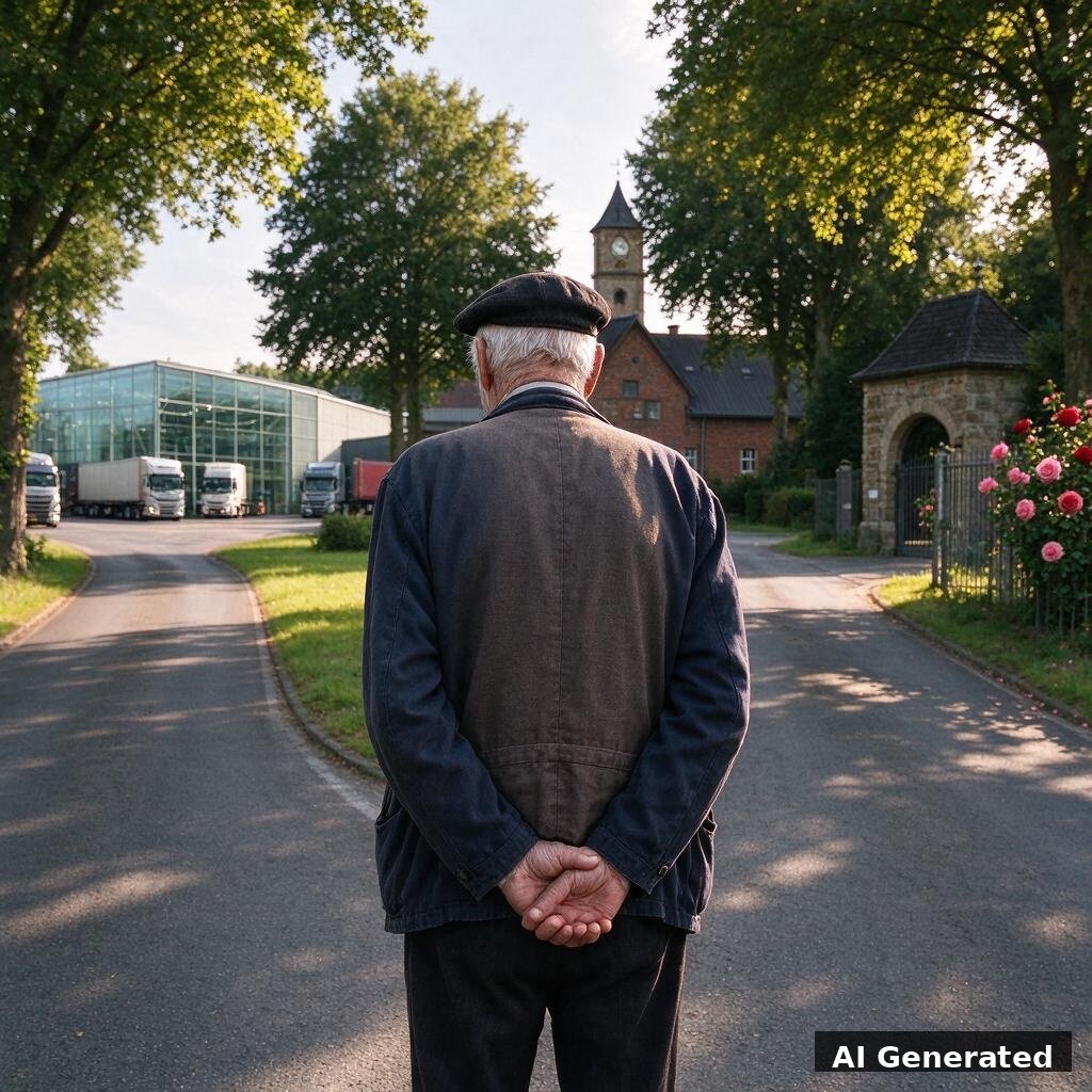 Généré par IA : propriétaire allemand à la croisée des chemins, vendre ou garder l'entreprise